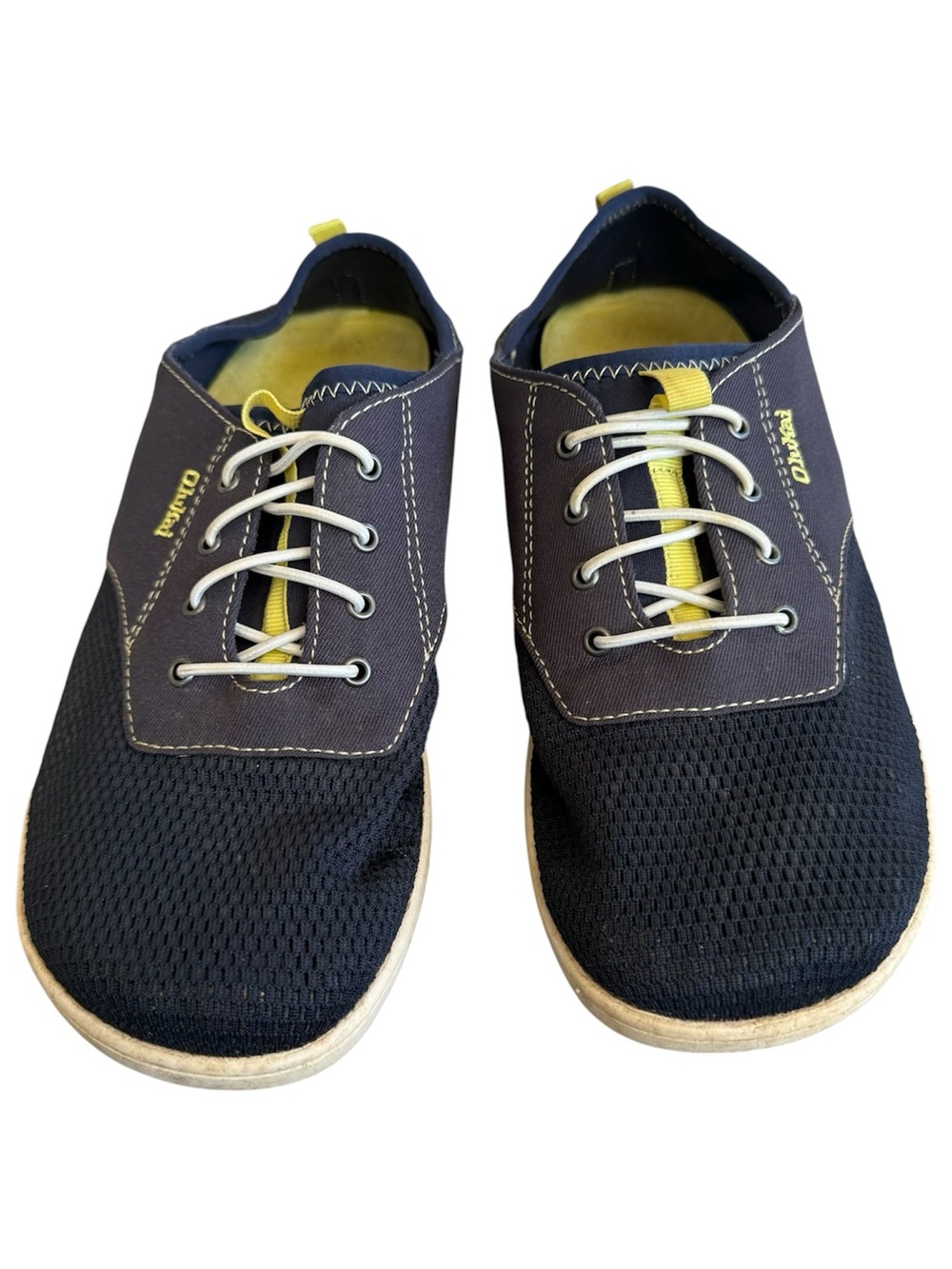 OLUKAI Nohea Moku Boys Youth Size 5 Navy Mesh Boat Shoes Sneaker Comfort - Picture 3 of 8